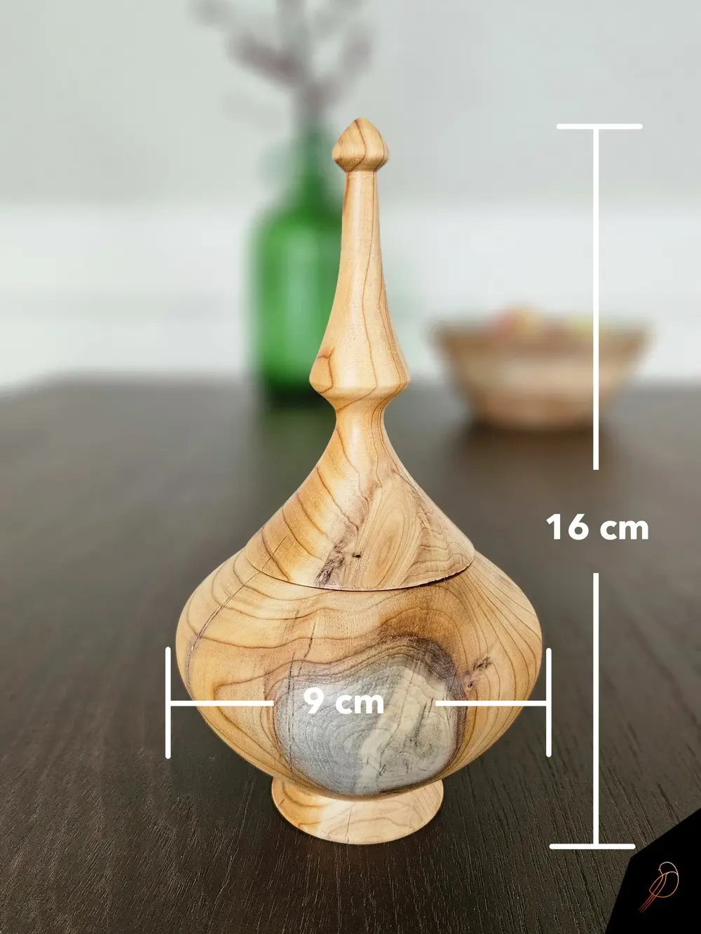 Finial box bewaardoosjes (taxus)