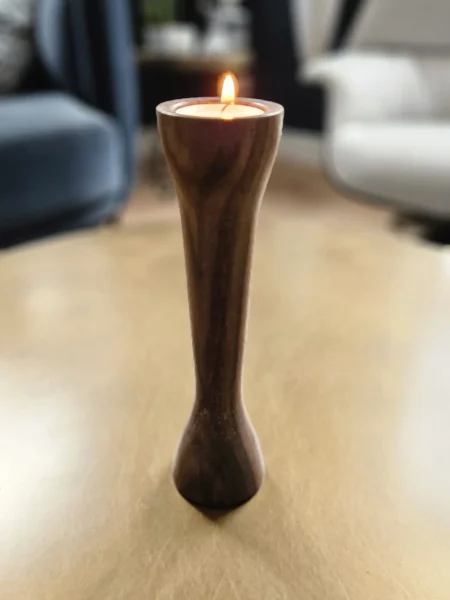 Mini urnen met waxine (thee)lichtjes groot (walnoot)